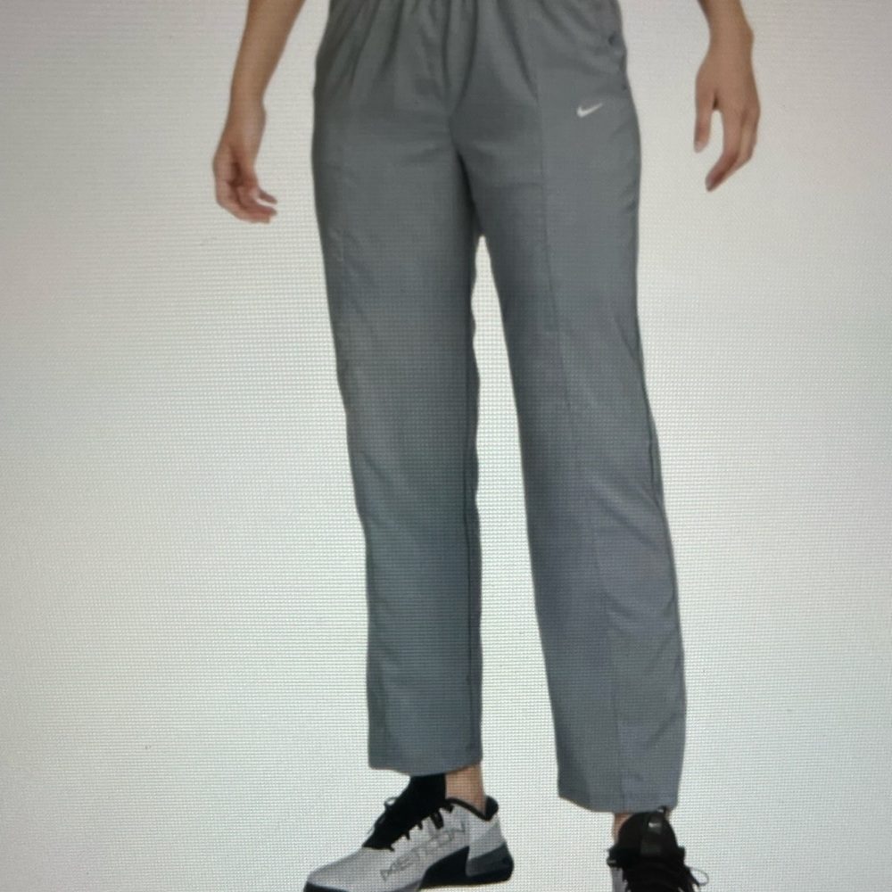 Nike Dri-FIT One Ultra High-Waisted Pants Smoke Gray Elastic Waist